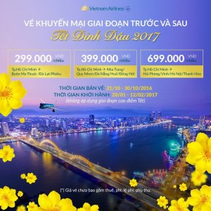 Vietnam Airline khuyến mãi lớn